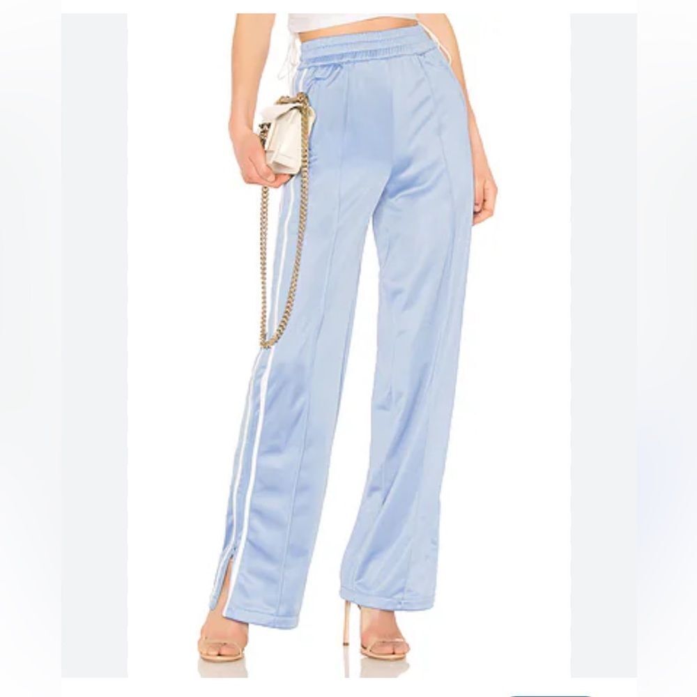 LPA track pants athletic split hem pull on lounge Revolve S
